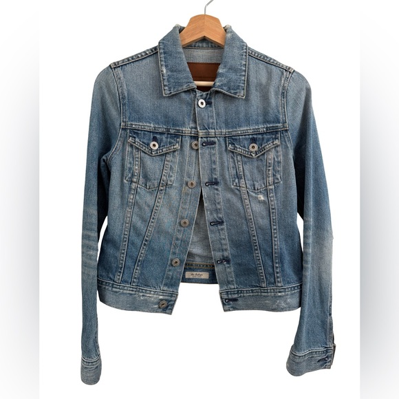 AG Adriano Goldschmied Light Blue Jean Jacket - Picture 2 of 11